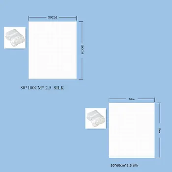 50PCS White Large Plastic Garbage Bag, Thickened Transparent Plastic for Bedding, Disposable Hotel Storage Bag for Household Use 6