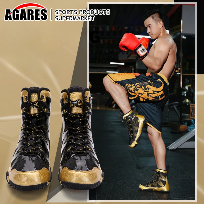 New Luxury Boxing Shoes Men Women Big Size 3746 Boxing Sneakers Light