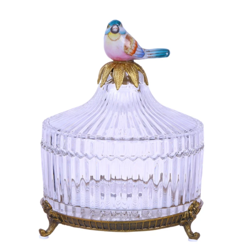 

American crystal box, luxury storage, jewelry, living room, home furnishings, ornaments