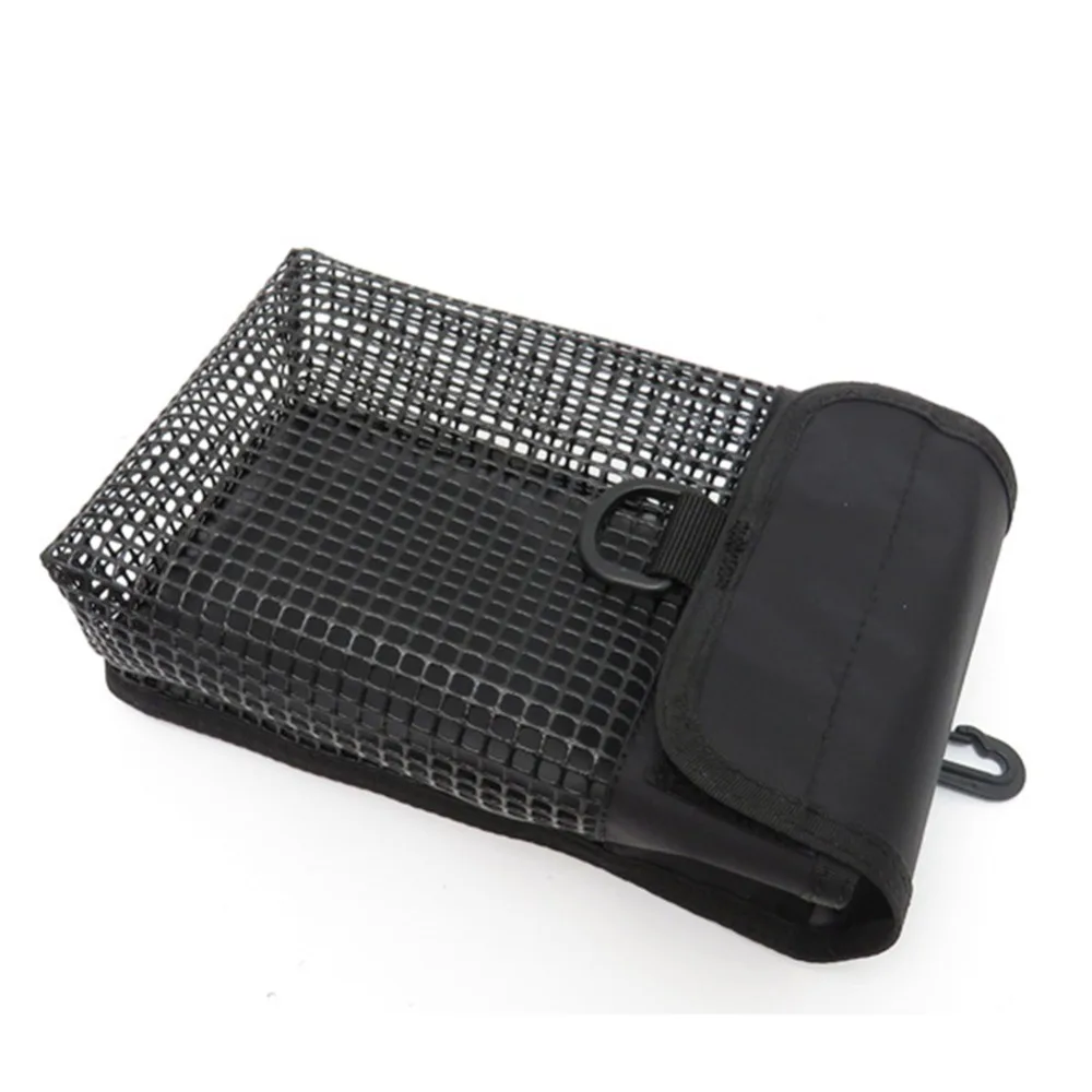 내구성이 뛰어난 나일론 헤비 듀티 메쉬 백 레드 옐로우 블랙 20x13x7.3cm 다이빙 라인 휠 백 스포츠 가방 보관 포켓 파우치