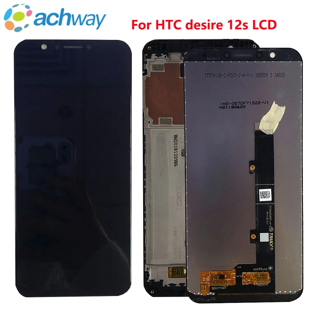 

Для HTC Desire 12s ЖК-дисплей сенсорный экран дигитайзер в сборе с рамкой запасные части 5,7 "для HTC Desire 12s ЖК