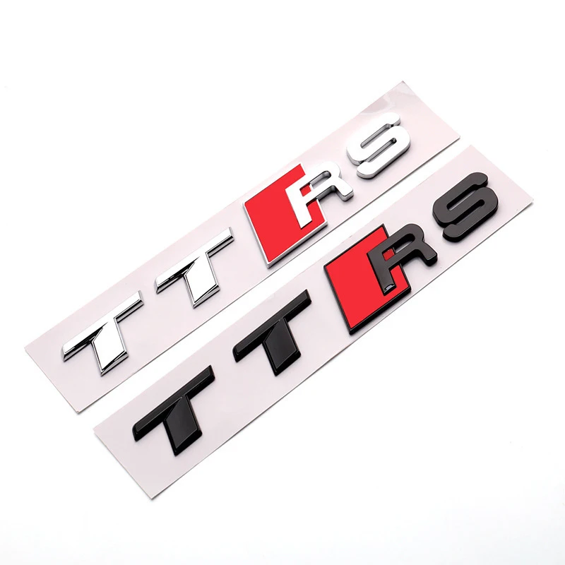 Per Audi Tt Sports Modificato Versione Sportiva Tronco Logo Posteriore Accessori Per Auto 1Pc Nuovi Adesivi Per Auto Emblema Lettera Abs Ttrs