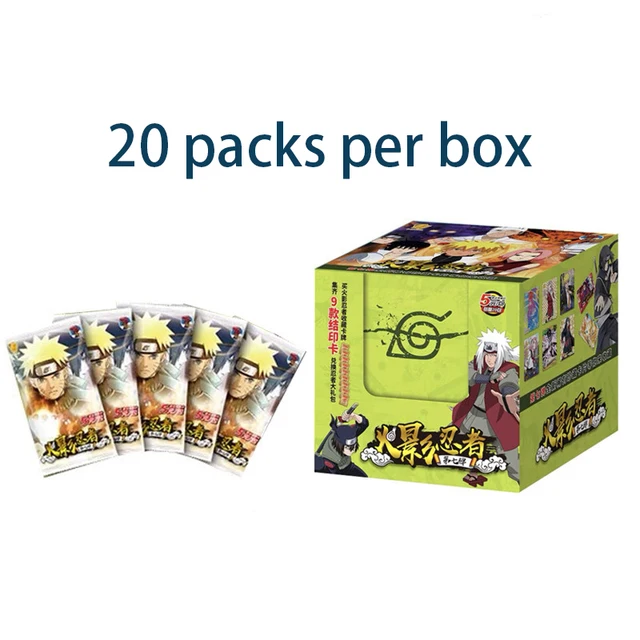 Original Naruto Card Collection Naruto Sasuke Anime Character Collection Card TCG Table Toys for Family Children Christmas Gifts 4