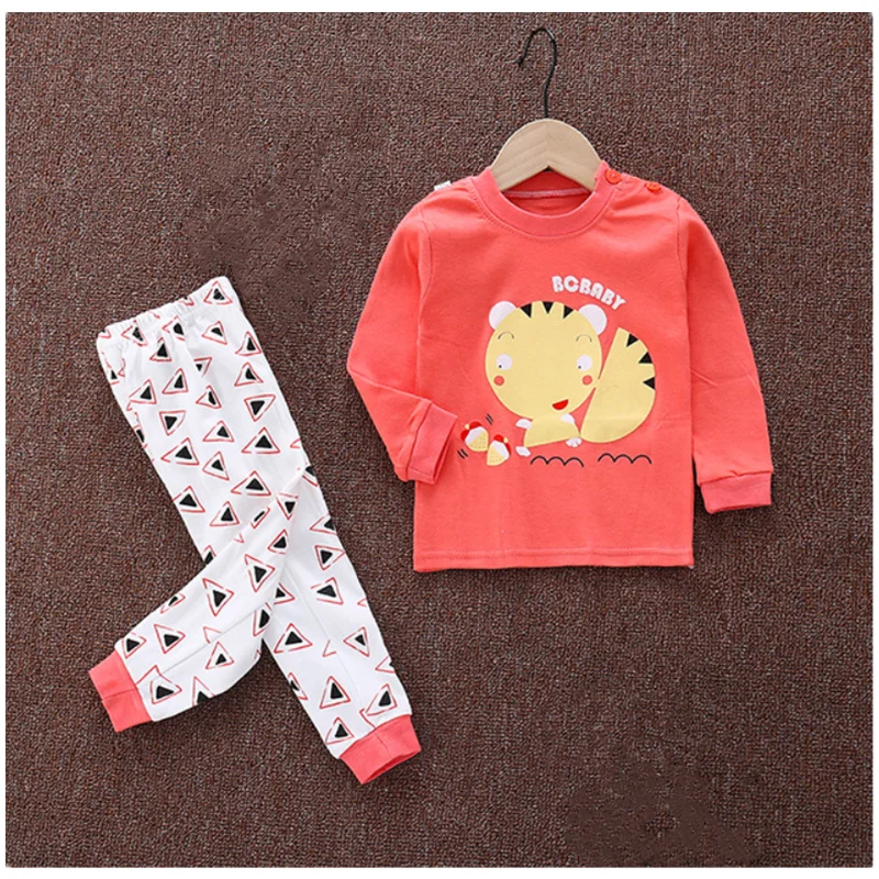 Newborn Baby Clothes Cotton Long Sleeve Infant Clothing Top+Pant 2PCS Cartoon Baby Boys Girls Clothing Unisex Dropshipping E0071