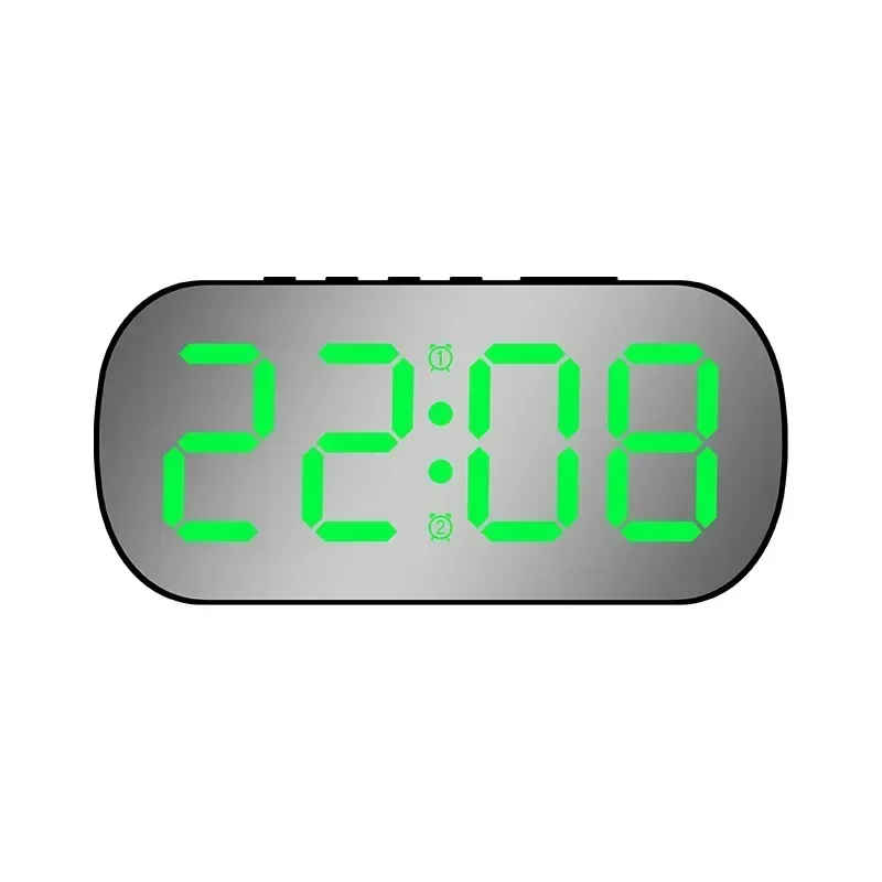 Sleek and Minimalist White LED Alarm Clock with Temperature Display and Night Light – Ideal for Student’s Bedrooms and Desks 6