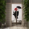 Beautiful Woman Pattern Japanese Door Curtain Showa Beautiful Woman Bedroom Bathroom Semi-Split Private Partition Fabric Curtain 5