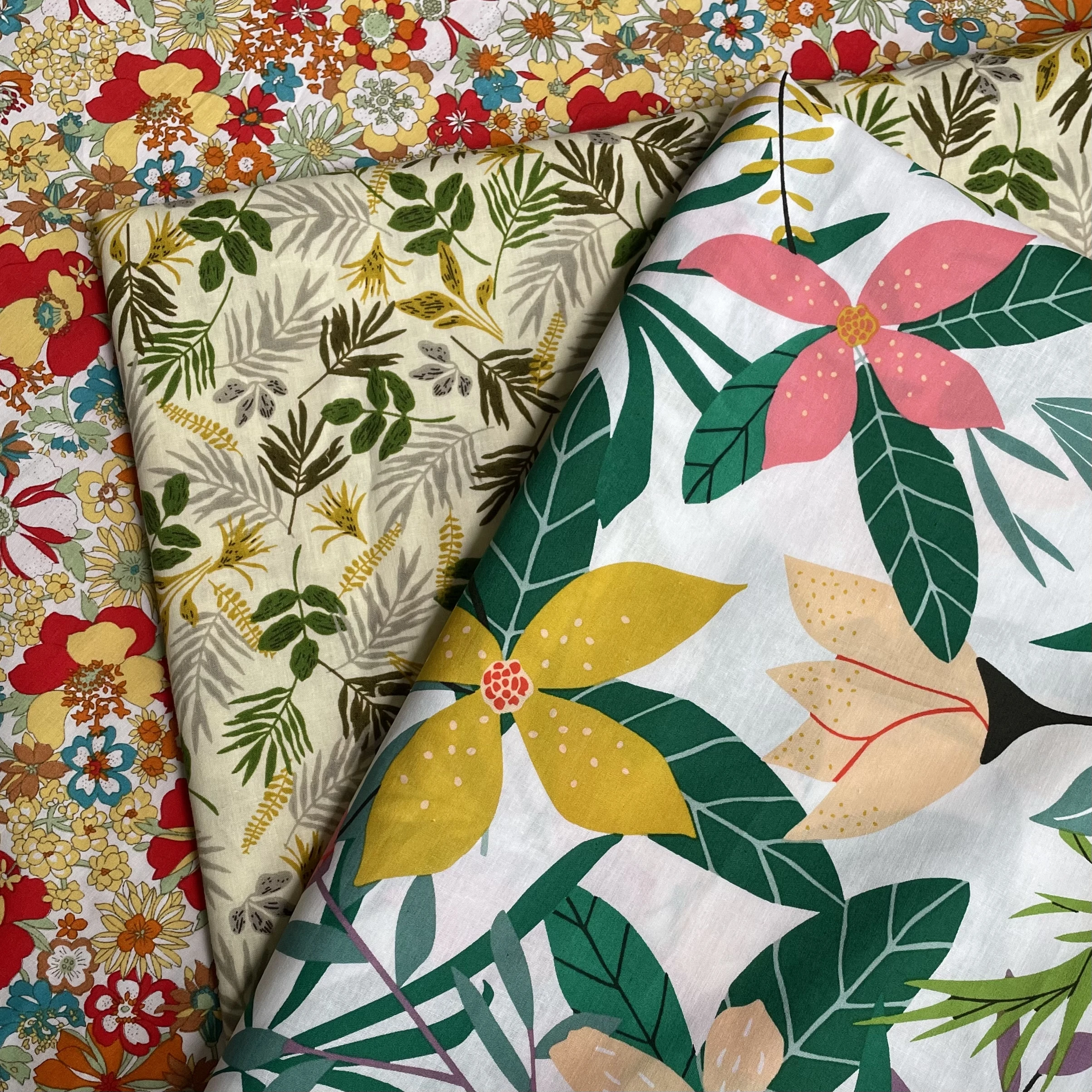 Cotton Fabric Meadow Song Floral Digital Printing Sewing Cloth Dresses Skirt Kids Designer 145X50cm
