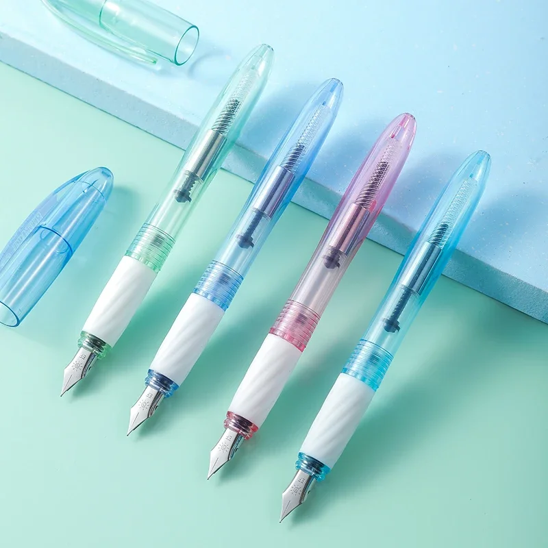 소프트 그립 접착제 감압 마시멜로 펜, 사무실 학생 필기 교체 가방, 잉크 흡수, 귀여운 만년필 문구