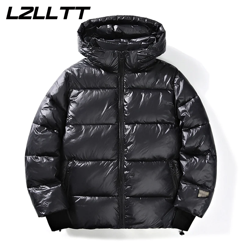 Men Winter Parka Jacket Coat Hat 7XL mens winter coat