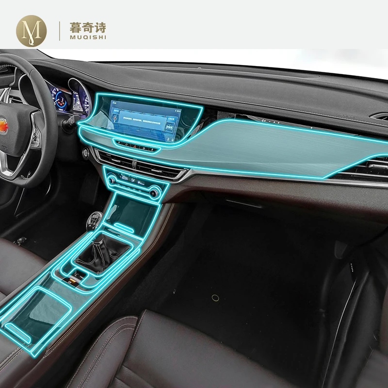 

For Changan Eado XT EV460 2018-2022Car Interior center console Anti-scratch TPU transparent protective film Shift position Piano