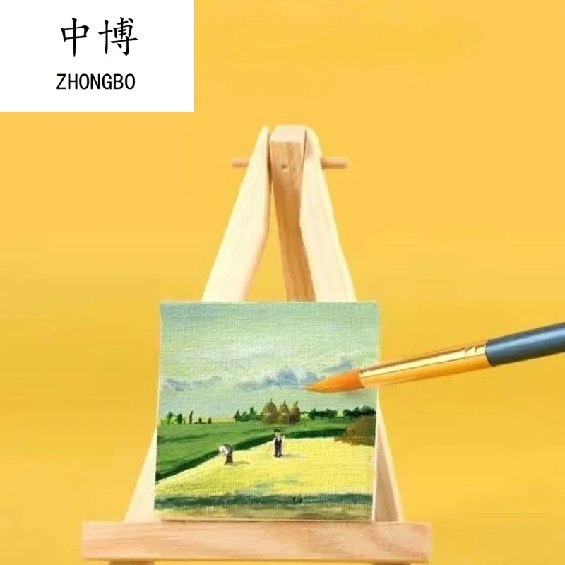 ZHONGBO 25Pcs 미니 사각형 캔버스 보드 초보자를위한 오일 수채화 미술 용품을위한 고품질 그림 캔버스 초보자를위한 예술 용품