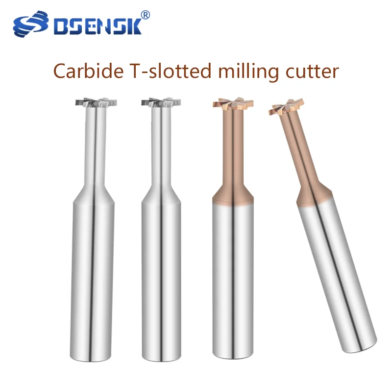 

Integrale Hardmetaal Tungsten Staal T-Groef Frees Voor Bewerking Aluminium Coating 10 11 12Mm T-vormige End Mill Cnc