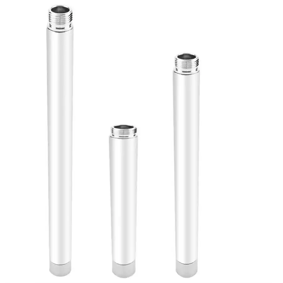 6/8/10 inches Extension Shower Arm Stainless Steel Extender Tube Shower Head Extension Tube Rod to shower head