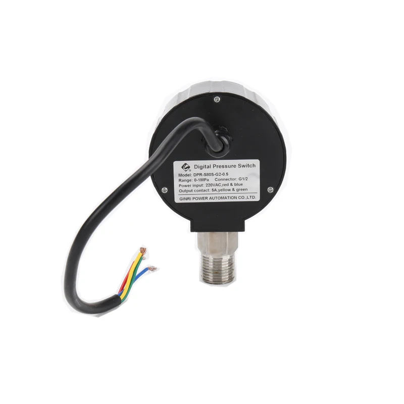 DPR-S80 ABS 디지털 지능형 압력 스위치, 물 공기 가스 오일 컨트롤러, 압력 게이지, M20 * 15