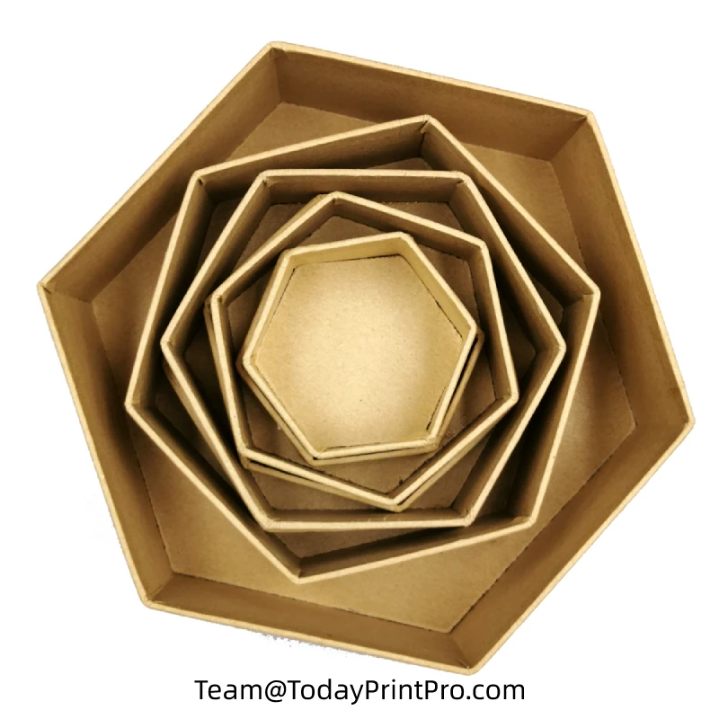 Magnet box with solid-coloured kraft paper