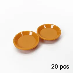 Culinary-Themed Building Block Set: Bread, Chips, Roast Chicken, Pizza, Hot Dog, Fish, Fruit, Carrot, and Basket (10 pcs disc orange)