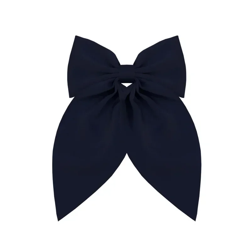 Elegant Double-Sided Satin Bow Hair Clip - Versatile Small Accessory