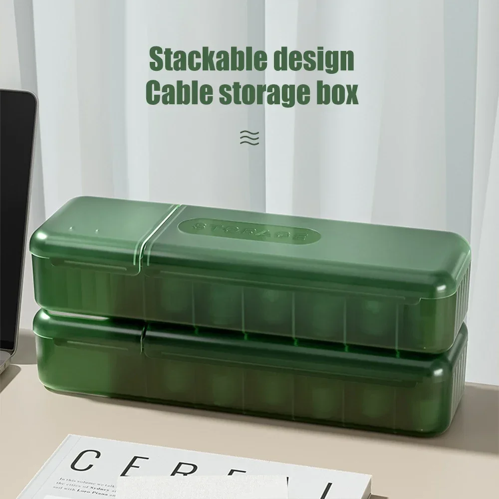 

For Charger Box With Or Case Compartments 7 Travel Cord Reusable Storage Organizer Data Home Cable