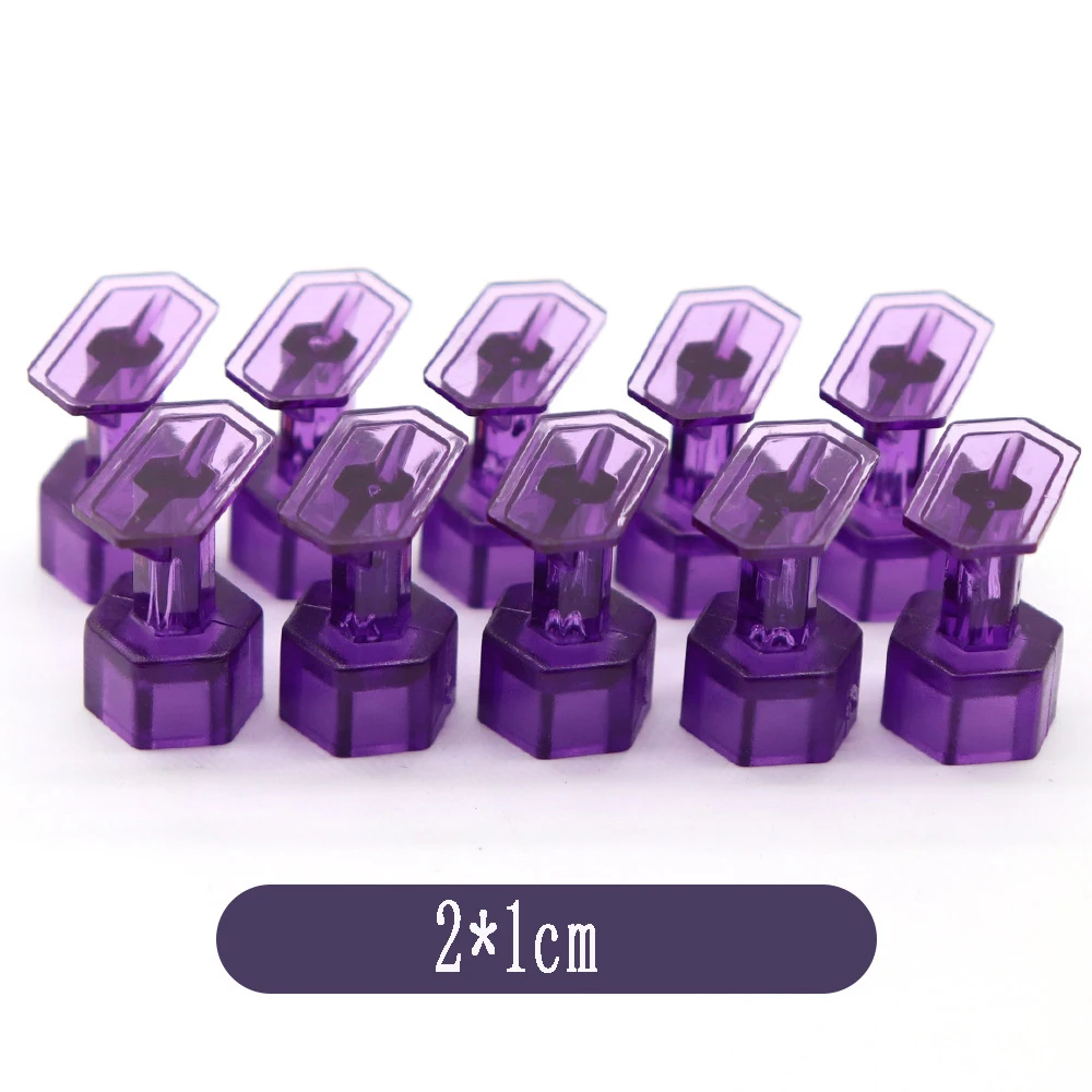 10 Pcs Purple Puller Tabs Paintless Dent Repair Tabs Glue Pulling Tabs Kit For Small Dent, Hail Damaged Dent Work With Puller