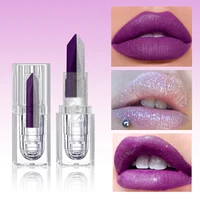 Purple Lipstick Temperature Discoloration Red Rose Moisturizing Lipstick Cosmetics Easy-to-Use Lipstick Refill 4