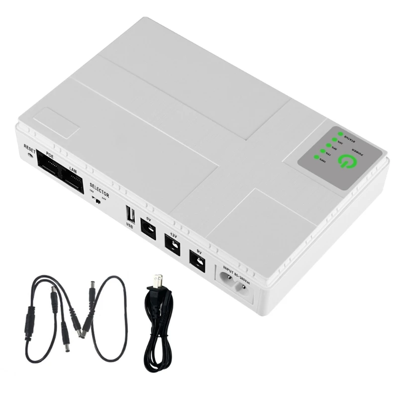Universal 10400mah Usb 5v 9v 12v 2a Uninterruptible Power Supply Ups