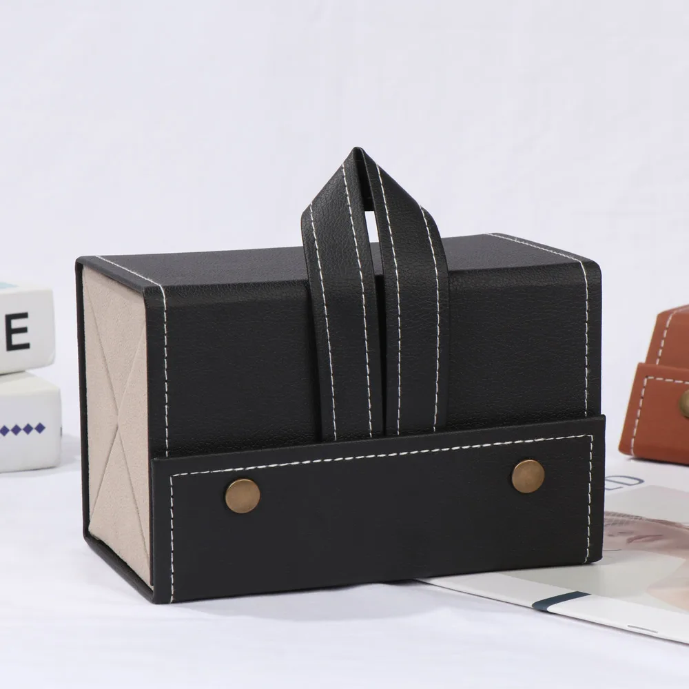 2/3/4/5/6 Multi-slot Gläser Organizer PU Leder Falten Lagerung Box Reise Tragbare Brillen Halter Display Sonnenbrille Fall – Detail 7