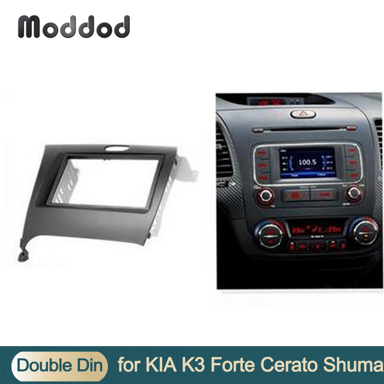 

Double Din Car Radio Fascia for KIA Cerato Forte 2013 K3 Stereo Fascia Dashboard Dash CD DVD Trim Installation Kit Frame Bezel