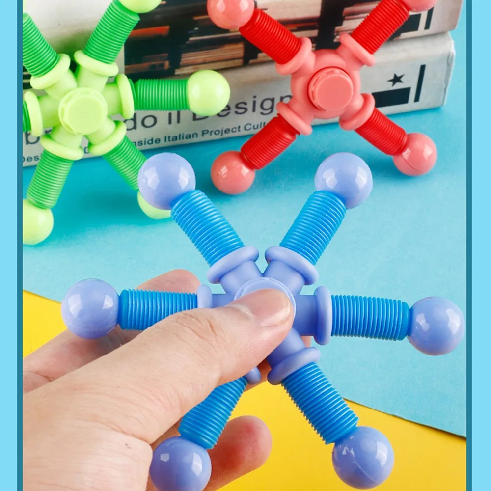 10 Stück Spaß Vielfalt Teleskop rohr Zappeln Spinner Kinder Geburtstags feier Hochzeit Gast Geschenk Souvenir, Weihnachten Karneval Schule Geschenk – Detail 1