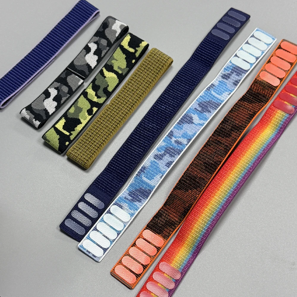Enhanced Outdoor Sports Nylon Hook and Loop Bracelet, 22mm & 26mm