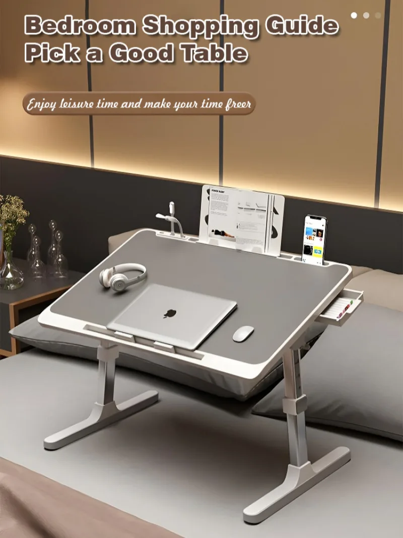 Portable folding desk on bed Student dormitory multifunctional bed desk Multifunctional