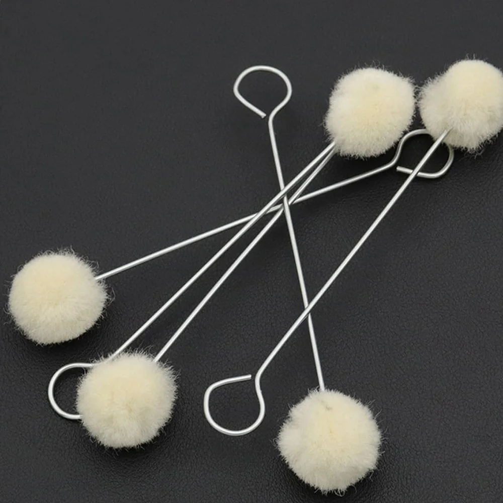 10/30 stücke Leder Wolle Kugeln Malerei Pinsel Unterstützt Färben Leder Dauber Werkzeug Leder Färben Pinsel Schwamm Pinsel – Detail 13