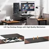 Adjustable Height Standing Desk Whole Piece 71x23 Inch Desktop Home Office Computer Workstation Sit Stand up Desk(71inch) 4