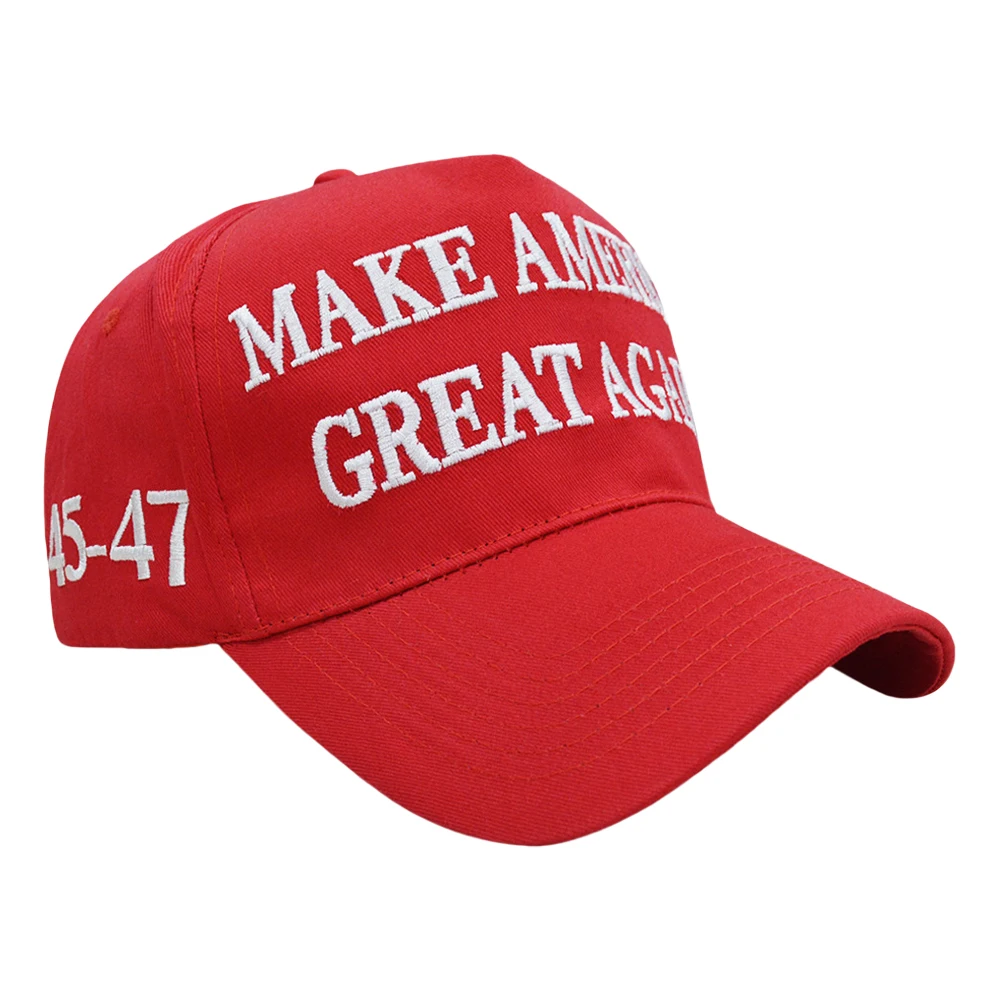 Red MAGA Hat Trump 2024 Make America Great Again Hat 45 47 Embroidered With USA Flag Baseball Cap YMCA Celebration Party Caps AliExpress