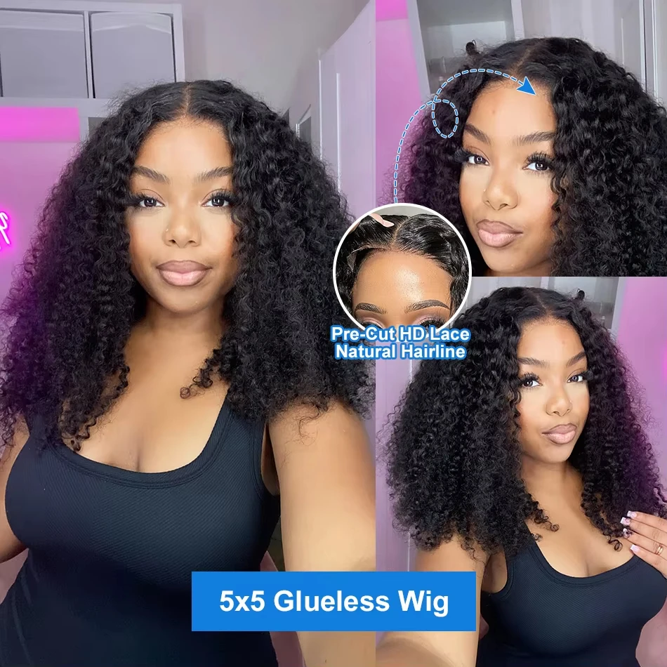 Tewjig Curly Short Bob Human Hair Wigs 13x4 13x6 HD Lace Frontal Wig Brazilian Deep Wave 5x5 Closure Wig For Women Pre Plucked