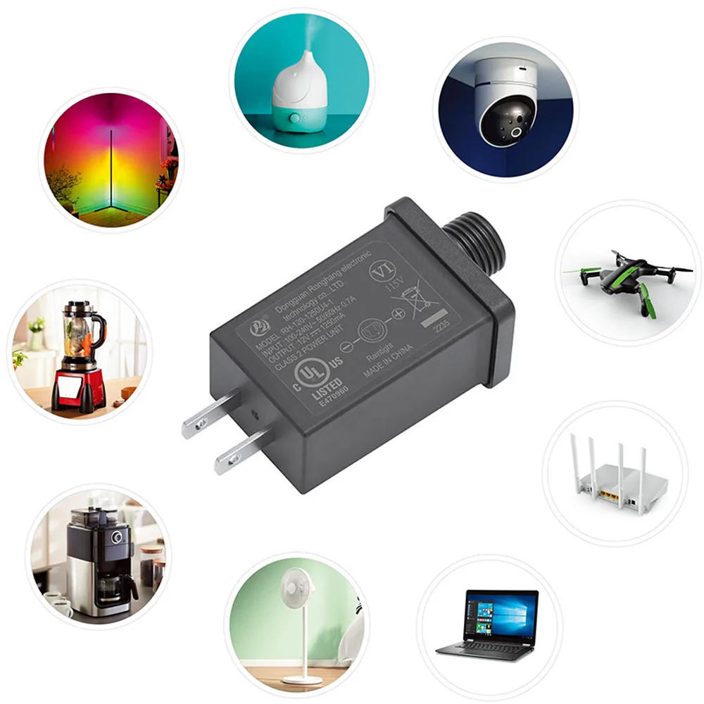 IP44 방수 변압기 미국/유럽/호주/영국 플러그 교체용 야외 인플레이터블 LED 어댑터 12V 1000mA/1250mA/1500mA 전원 공급 변환기