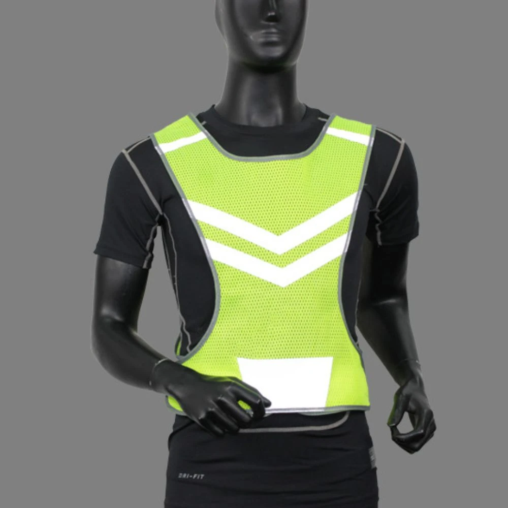 with Storage Bag Reflective Vest Night Warning Waterproof Reflective Safety Jacket Lightweight Adjustable