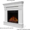 41" Corner Electric Fireplace with Mantel for Living Room or Bedroom, Replaceable Fireplace Insert Heater, Remote Control, Timer 3