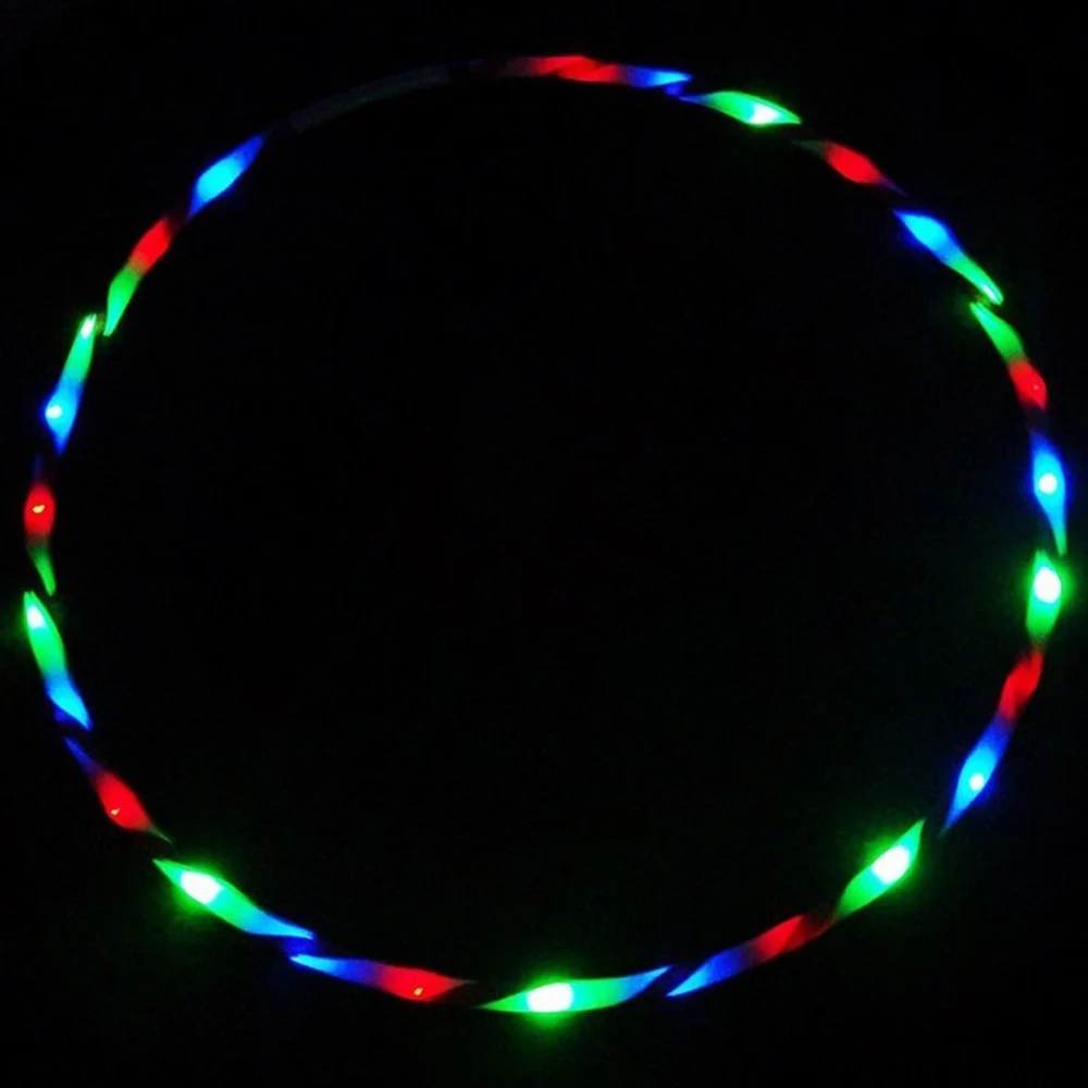 Description Picture 4 of itemLED Colorful Fitness Circle Performing Arts Abdominal Fat Loss Light Fitness Crossfit Foldable Sport Hoop Gym Fitness Equipments