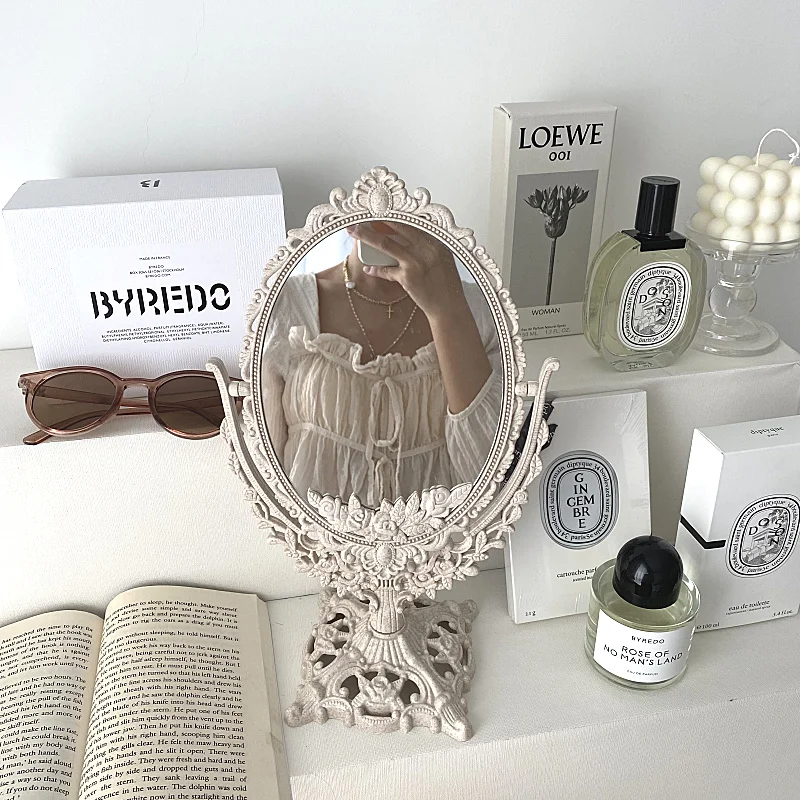 Aesthetic Mirror Home Decoration Accessories Dressing Table Mirror Room