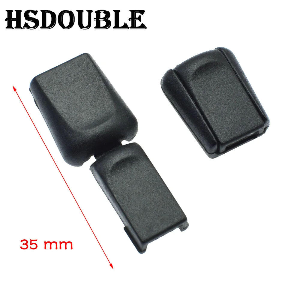 10 Stück/Packung Reißverschluss-Zugkordelenden für Paracord & Kordelverschluss, Kordelstopper aus Kunststoff, schwarz – Detail 9