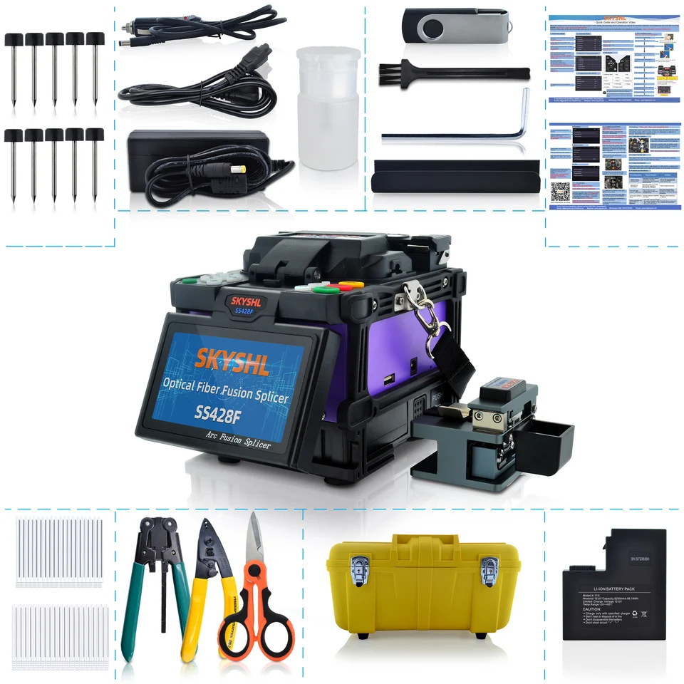 SKYSHL Core Alignment Optical Fiber Fusion Splicer