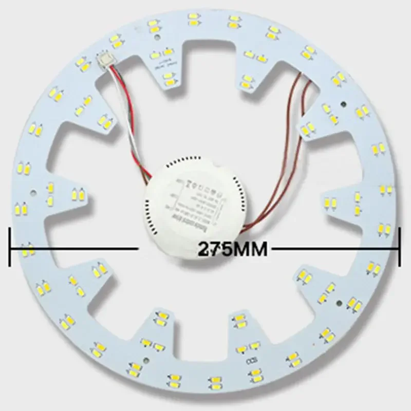 LED Ceiling Light Led Panel Ceiling Light Fixtures 10.82in Diameter 24W 96LED 5730 SMD 3 Light Colors Circle Annular Round Replacement Board Bulb