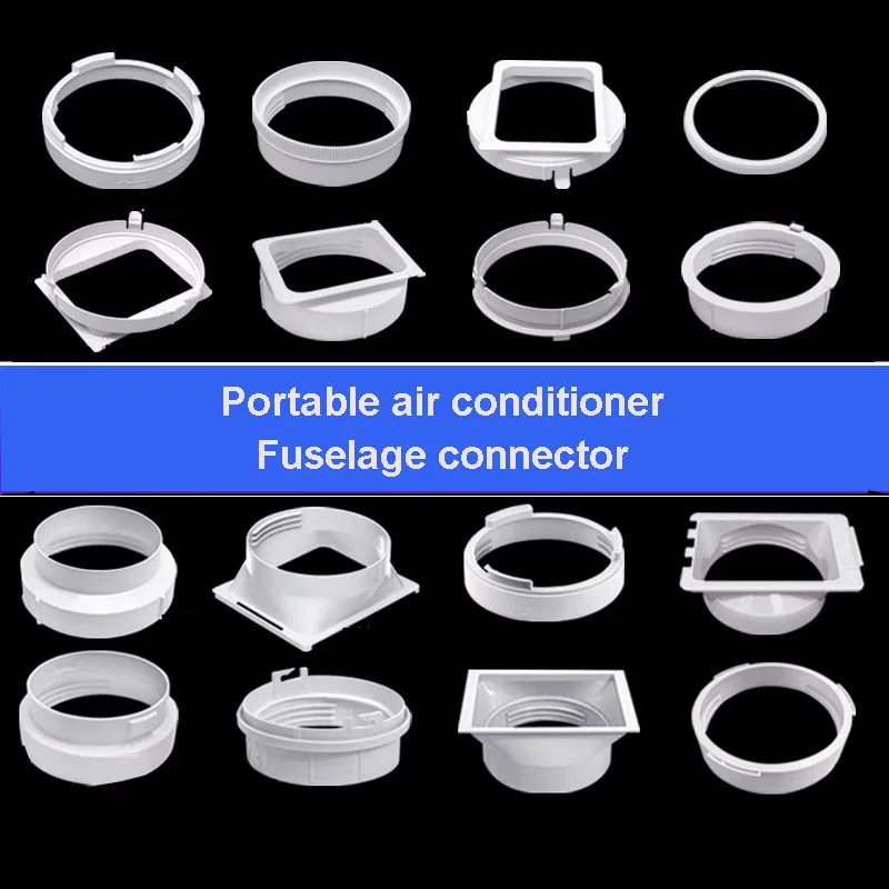 Connecteur de tuyau d'évacuation pour climatiseur portable, adaptateur de raccord pour port d'évacuation de climatisation, pièces de conduit de ventilation 1 Connecteur de tuyau d'évacuation pour climatiseur portable, adaptateur de raccord pour port d'évacuation de climatisation, pièces de conduit de ventilation 1