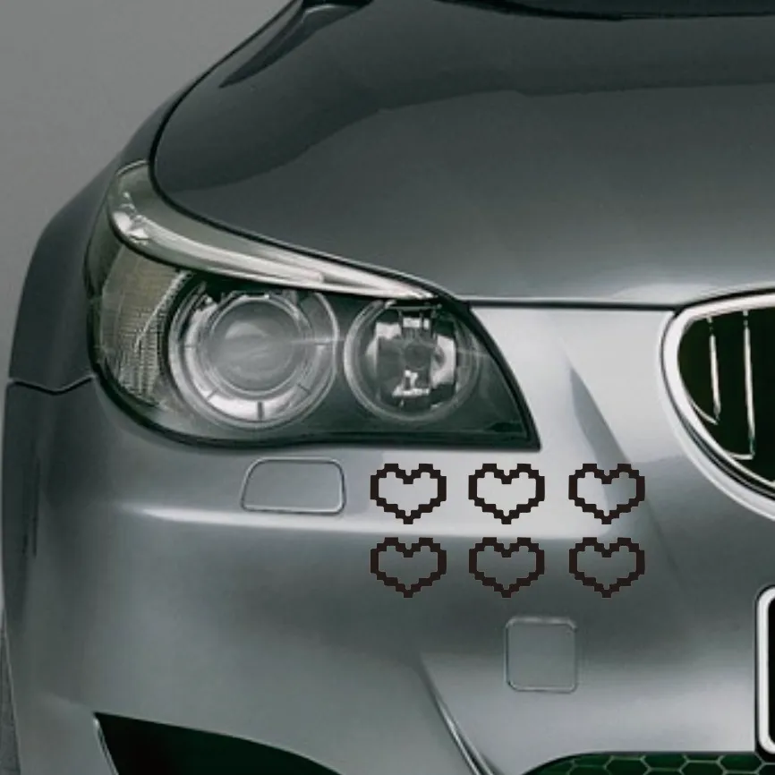 

Mosaic Heart Love Car Stickers For Car Window Decor Waterproof Heart Sticker For Car / Laptop / Window / Motorcycle Vinyl Decal
