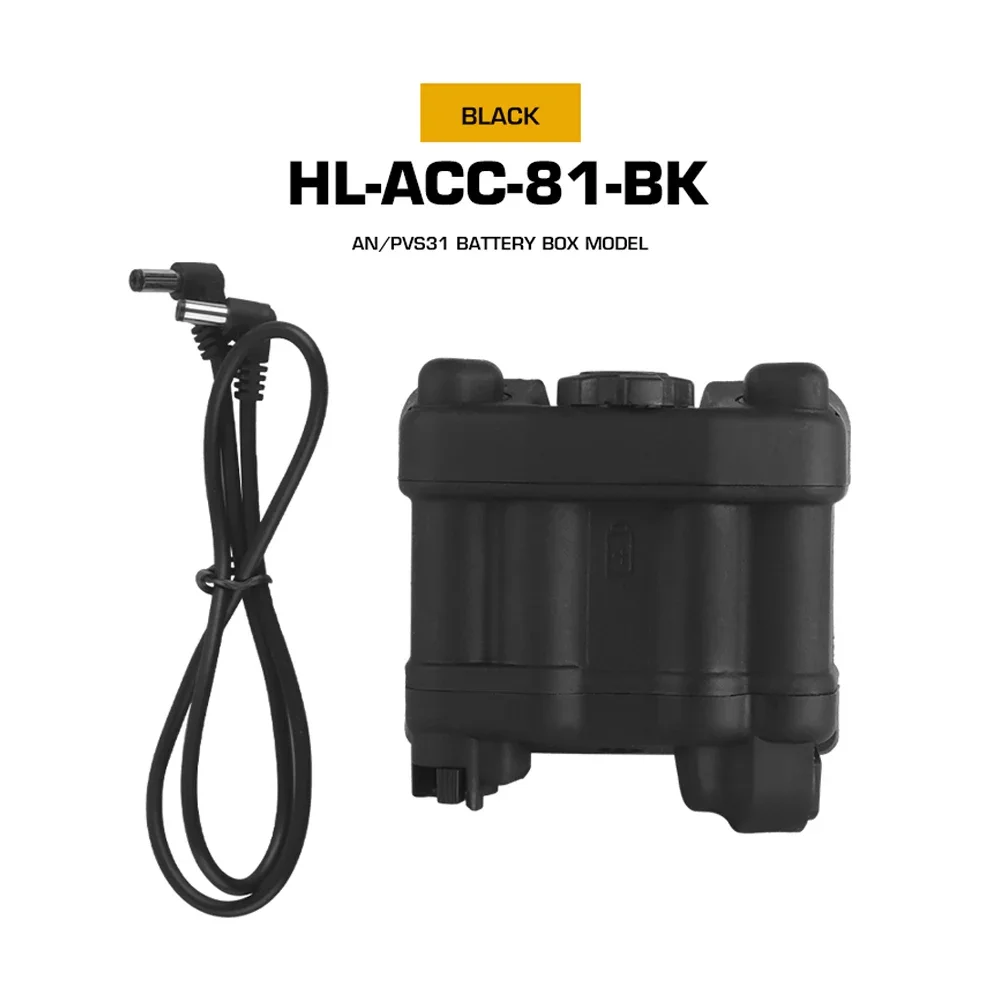 Battery Box Retention System Adjustable Helmet NVG Battery Pouch Realistic Storage Holder Pack for AN/PVS31 Case tactical helmet accessories tactical night vision goggles