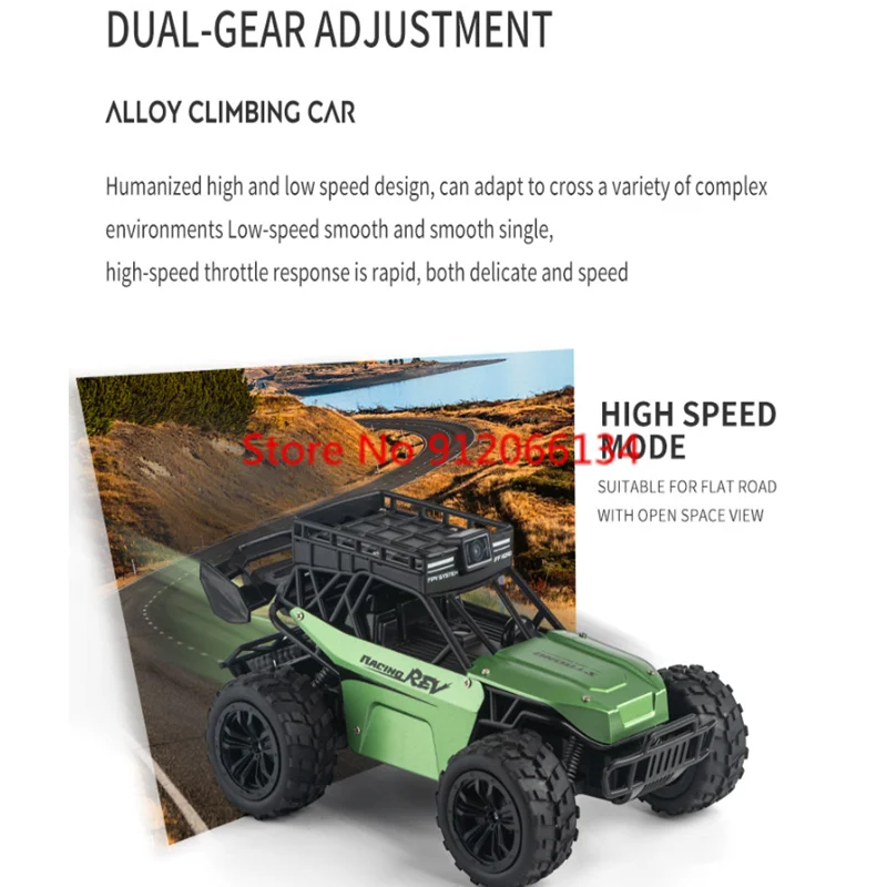 4K 카메라 양방향 음성 토크백 WIFI FPV RC 자동차 2.4Ghz APP 중력 제어 충격 흡수 장치 고속 원격 제어 자동차 트럭