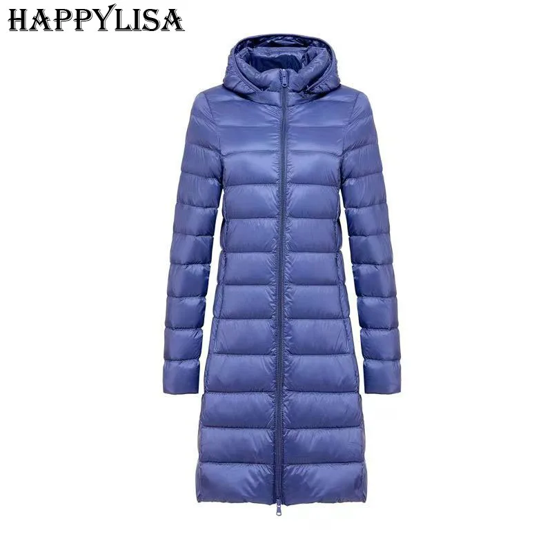 Matte Down Jacket Mid-length Women's Loose Hooded White Duck Down Warm Student Jacket