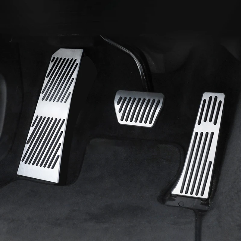 Car Footrest Pedal Fuel Accelerator Brake Pedals Cover For BMW 5 6 7 Series F01 F07 F10 F11 F06 F13 X3 F25 X4 F26 Z4 E89 E85 car pedals pedal cover