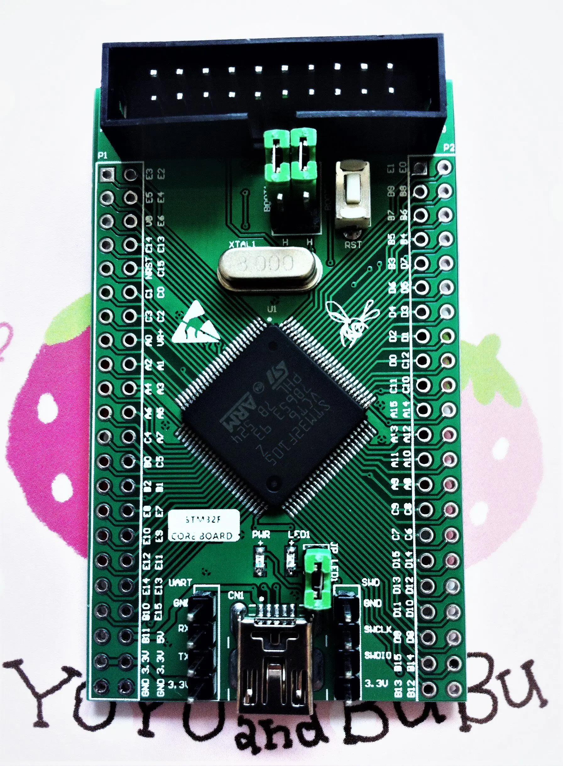 STM32F105VCT6 코어 보드 최소 시스템 개발 보드 학습 보드 STM32F105 미니