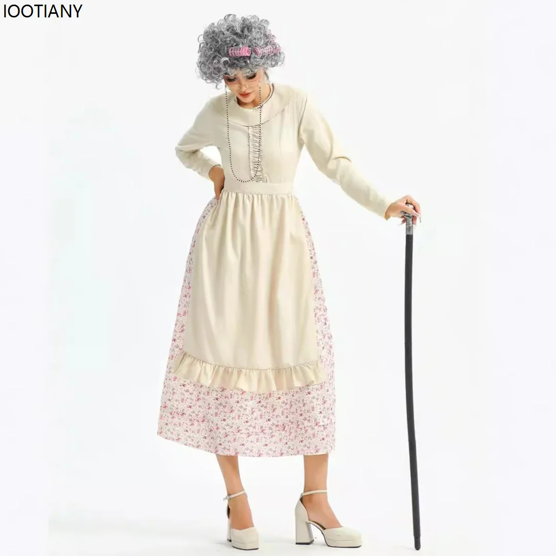 knee length dresses for ladies Gravity Granny Costume – Smiffys main image 1